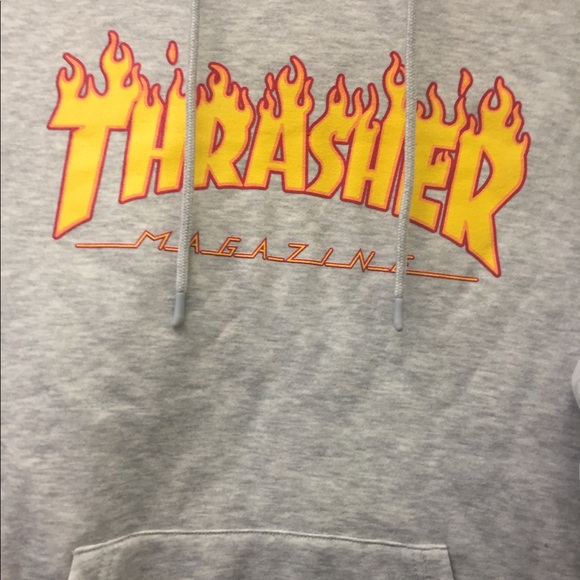 Thrasher Men Hoodie light Grey! - Picture 2 of 5